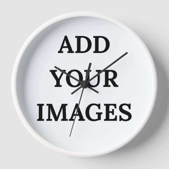 Custom Photo Wall Clock – Add Your Own Image (Front)
