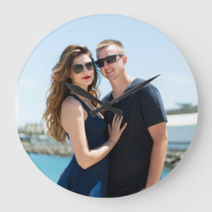 CUSTOM PHOTO WALL CLOCK WEDDING GIFT
