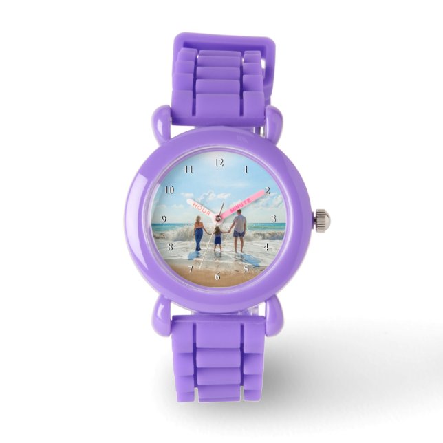 Custom Photo Watch Personalized Your Photos Gift (Front)