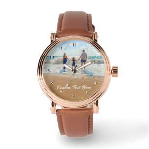 Custom Photo Watch with Your Photos and Text