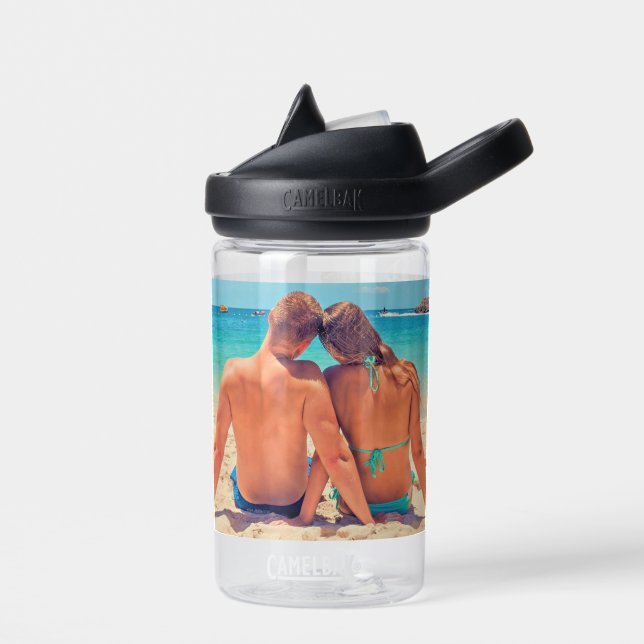 Custom Photo Water Bottle Gift with Your Photos (Left)