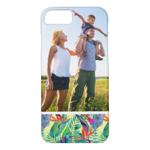 Custom Photo Watercolor Humminbirds In The Jungle iPhone 8/7 Case
