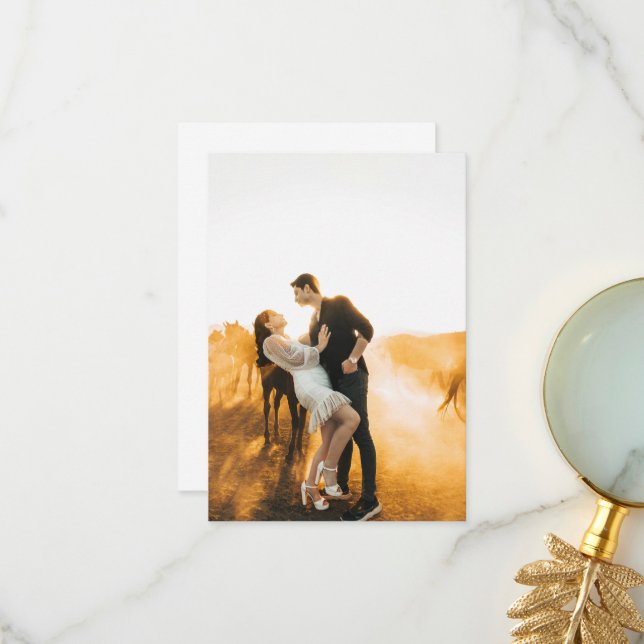 Custom Photo Wedding Cards (Front/Back In Situ)