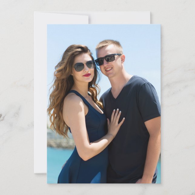 CUSTOM PHOTO WEDDING INVITATION INNVITATIONS (Front)