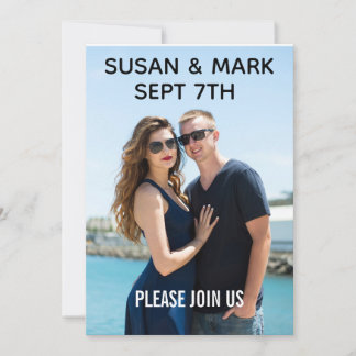 CUSTOM PHOTO WEDDING INVITATIONS