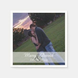 Custom Photo Wedding Napkin