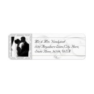 Custom  Photo Wedding Return Address Labels