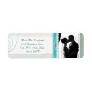 Custom  Photo Wedding Return Address Labels