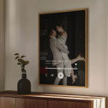 Custom Photo Wedding Song  Poster<br><div class="desc">Celebrate your love story with this Custom Photo Wedding Song Poster. Featuring your favourite wedding song lyrics alongside a cherished photo, this poster creates a meaningful and personalized keepsake. With a modern layout and elegant typography, it captures the sentiment of your special day beautifully. Printed on high-quality paper, this poster...</div>