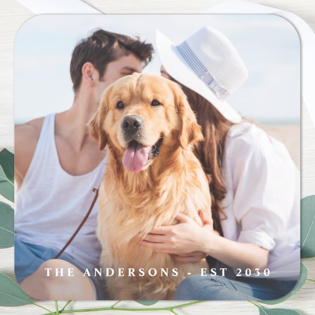 Custom Photo Wedding Square Sticker (Creator Uploaded)