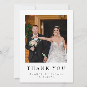 Custom Photo Wedding Thank You Card Personalized