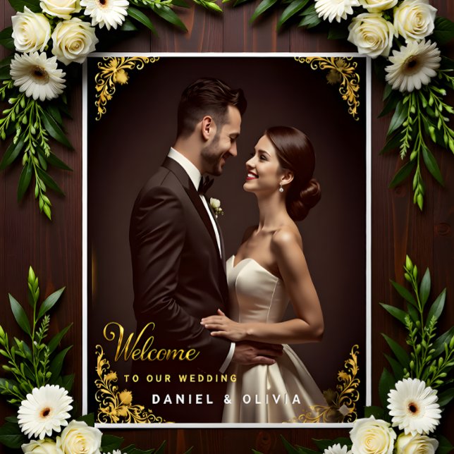 Custom Photo Wedding Welcome Sign Foam Board (Créateur téléchargé)