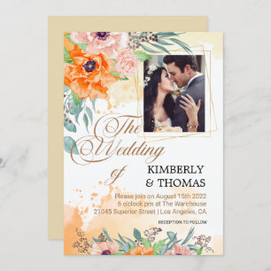Custom Photo Welcome Wedding Invitations