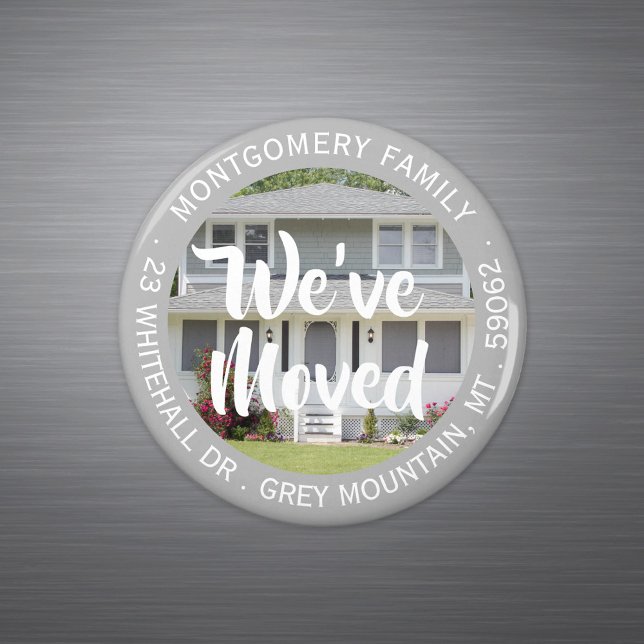 Custom Photo We've Moved Change of Address Magnet (Creator Uploaded)