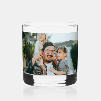 Custom Photo Whiskey Glass