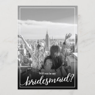 Custom Photo Will You Be My Bridesmaid Invitation