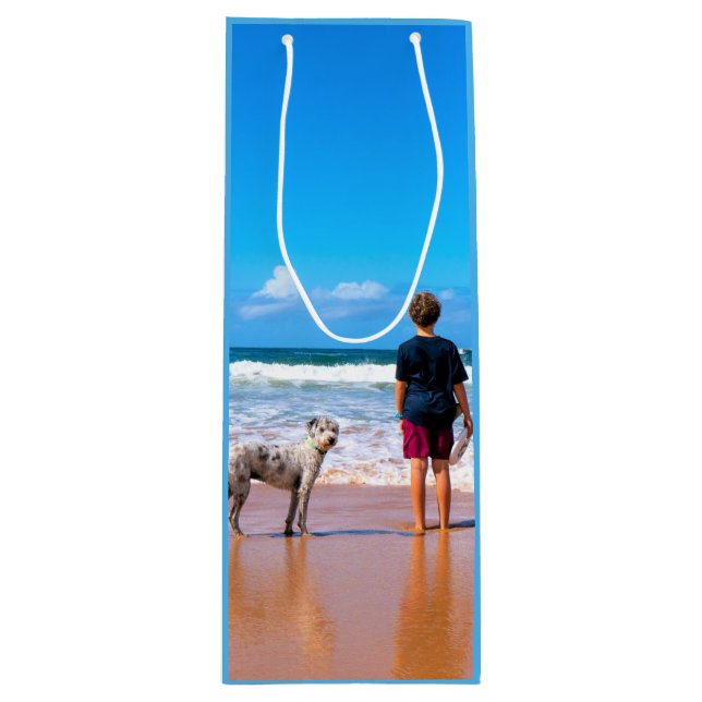 Custom Photo Wine Gif Bag Your Own Design (Front)