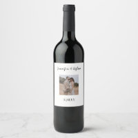 Custom Photo Wine Label