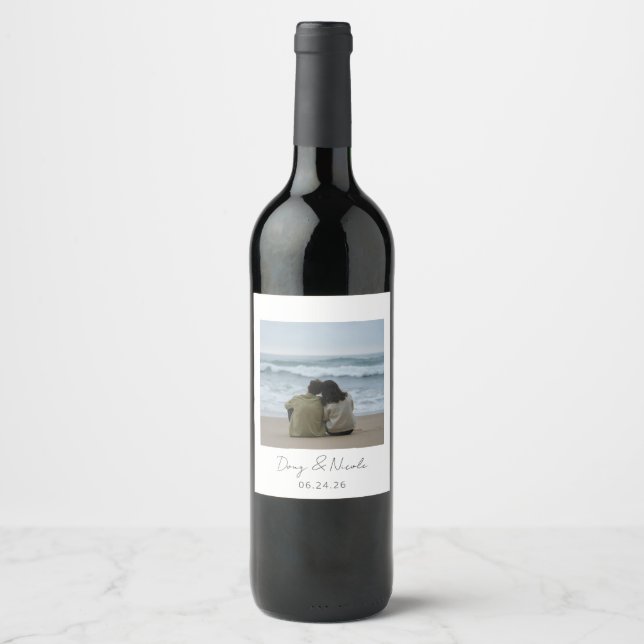 Custom Photo Wine Label (Front)