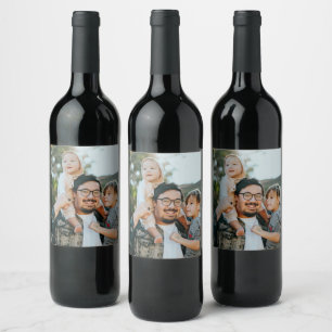 Custom Photo Wine Label