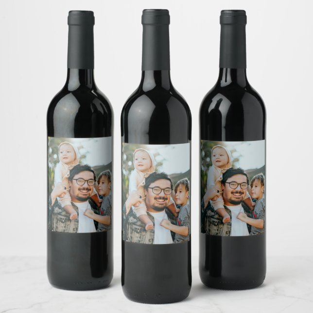 Custom Photo Wine Label (Bottles)