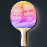 Custom photo with colorful filter ping pong paddle<br><div class="desc">Custom photo with colorful filter</div>