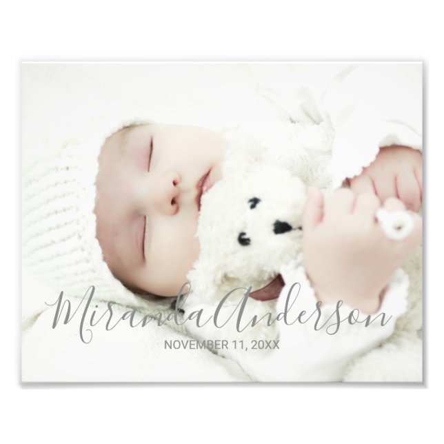 Custom Photo with Custom Name and Text (Front)