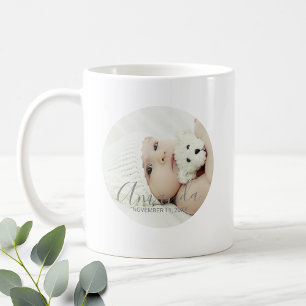 Custom Photo with Custom Name and Text Coffee Mug