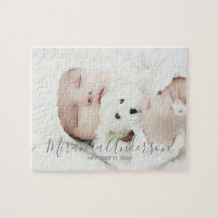 Custom Photo with Custom Name and Text Jigsaw Puzzle