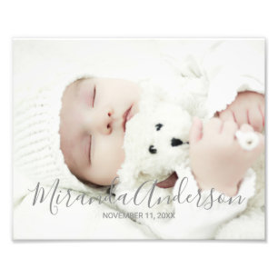 Custom Photo with Custom Name and Text Print