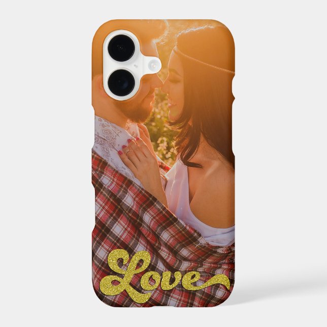 Custom Photo with Gold Love Overlay (Verso)