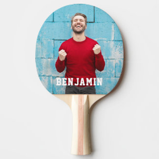 Custom Photo with Name Personalized Ping Pong Paddle