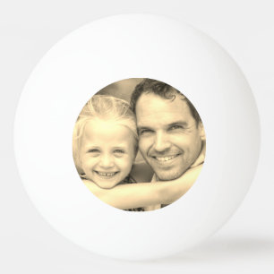 Custom photo with Sepia filter Ping Pong Ball