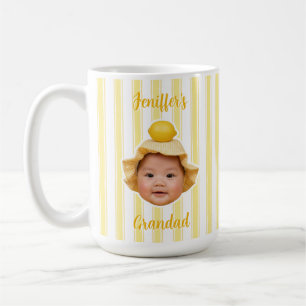 Custom Photo With Stripes Pattern Mug For Dad