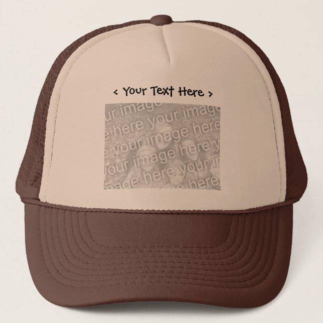 Custom Photo with Text Hat (Front)