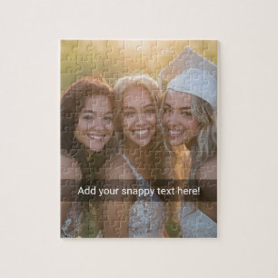 Custom Photo with Your Own Snap Chat Meme Jigsaw Puzzle