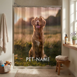Custom Photo With Your Pet Dog Name Picture On