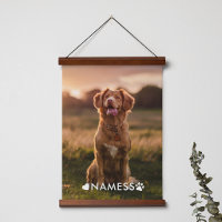 Custom Photo With Your Pet Dog Name Picture On