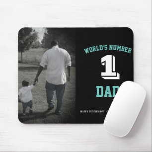 Custom Photo World’s Number One Dad Father’s Day Mouse Pad