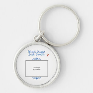 Custom Photo! Worlds Greatest Irish Doodle Keychain