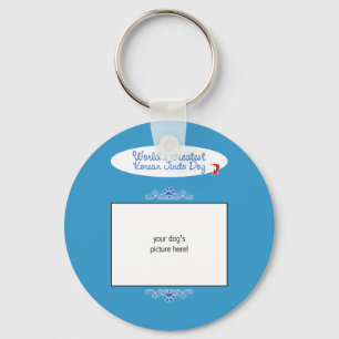 Custom Photo! Worlds Greatest Korean Jindo Dog Keychain