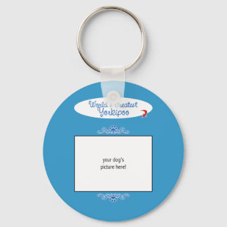 Custom Photo! Worlds Greatest Yorkipoo Keychain