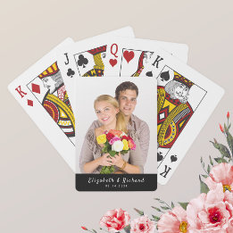 Custom Photo Your Name Playing Cards