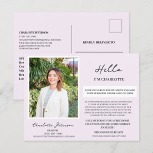 Custom Photo Your Neighbourhood Unique Real Estate Postcard