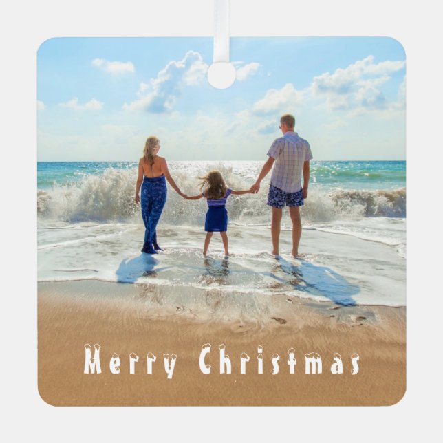 Custom Photo Your Own Design Christmas Ornament (Front)