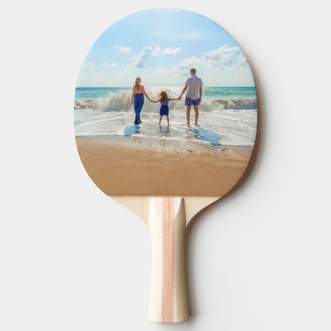 Custom Photo Your Own Design Personalized Gift Ping Pong Paddle (Front)