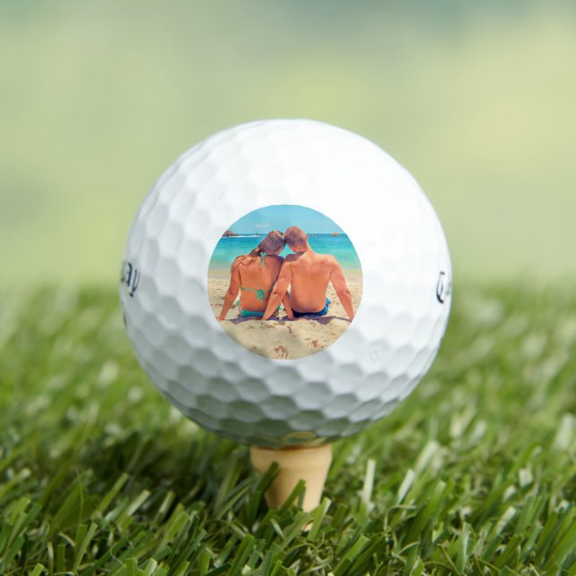 Custom Photo - Your Own Design - Romantic Vacation Golf Balls (Insitu Tee)