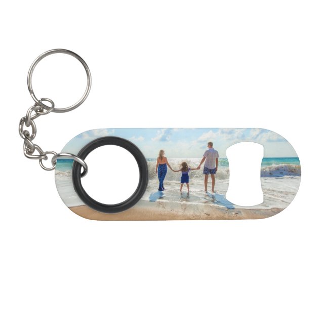 Custom Photo - Your Own Design - Summer - Family Keychain Bottle Opener (Front (Horizontal))