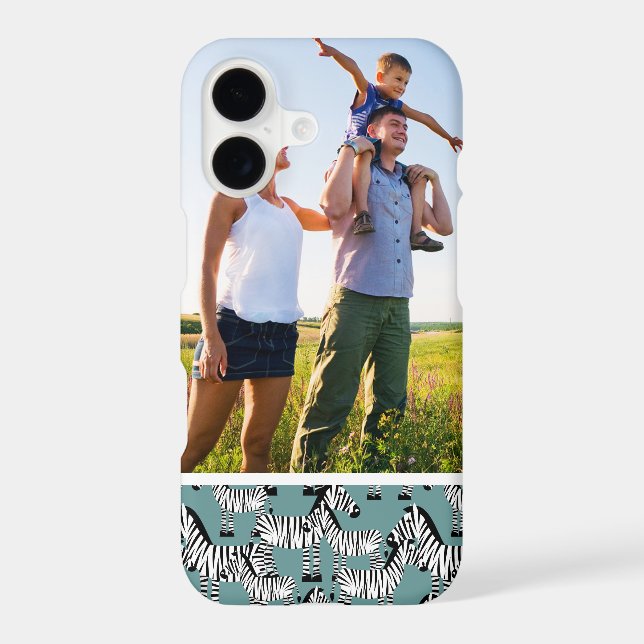 Custom Photo Zebra Pattern (Back)