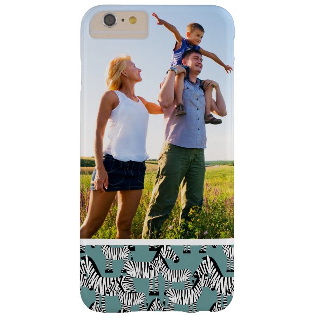 Custom Photo Zebra Pattern Case-Mate iPhone Case (Back)